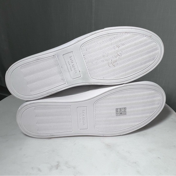 Kate Spade NEW Azores Slip-On Perforated Leather Sneakers Shoes White Size 7.5 - Picture 11 of 11